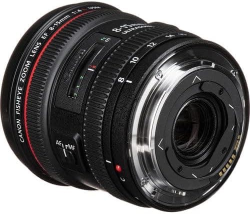 Canon EF 8-15mm f/4L Fisheye USM L Series Lens for Canon EOS DSLR Cameras